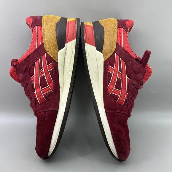 Asics Gel Lyte III Running Shoes Men Size 13 Red Mesh Suede Comfort Low Sneakers main image 8